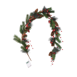 DKD Home Decor Guirnalda Navidad Tradicional 40 LEDs Verde Rojo 150 cm - Pack 2 Unidades Precio: 44.89000054. SKU: B14HE3SRZW
