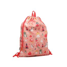 KioKids Bolsa de Almuerzo Rosa de Algodón y Poliéster para Guardería y Colegio, 5 Litros