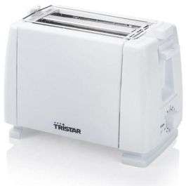 Tristar BR-1009 Tostadora 650W, 2 Ranuras, 6 Ajustes de Tostado, Rejilla Calientabollos, Función Descongelación/Calentamiento, Blanco
