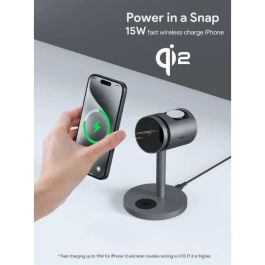 Aukey MagFusion Pro Soporte de Carga Inalámbrico 3-en-1 MagSafe