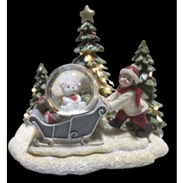 DKD Home Decor Figura de Navidad Tradicional Multicolor LED Trineo Resina 12.5x14.5x16 cm (2 Unidades) Pilas Incluidas Precio: 21.48234. SKU: B1FVKR3K88