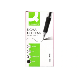 Q-connect Bolígrafo Sigma Retráctil Tinta Gel Negro 0.5 mm