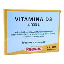 INTEGRALIA Vitamina D3 4000 UI 30 Cápsulas. Soporte Inmunológico y Mantenimiento Óseo. Apto para Veganos. Precio: 7.5000002. SKU: B14QJ78AFX