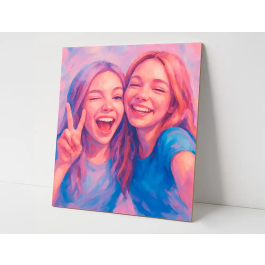 Liderpapel Panel de Lienzo 20x20 cm, 280g/m2, Certificado FSC