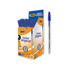Bic Boligrafo Cristal Original Tinta Azul Unidad Punta 1mm Trazo 0.4mm