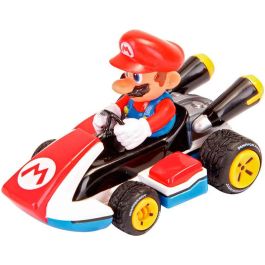 Carrera Pull & Speed Mario Kart 8 Coche - Pack de 3 Figuras Luigi, Mario y Yoshi para Niños 3+ Años