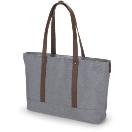 DICOTA D31978-RPET Eco Shopper Motion - Estuche de poliéster para portátil 13-14.1" (35.8 cm), gris claro, resistente al agua