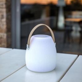 Lámpara altavoz bluetooth inalámbrico - LUMISKY - MINI MAY PLAY - H23 cm - LED blanco y multicolor regulable Lámpara altavoz bluetooth inalámbrico - LUMISKY - MINI MAY PLAY - H23 cm - LED blanco y multicolor regulable