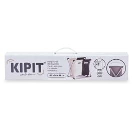 Ropero Doble Kipit para Ropa Sucia 60x34x56 cm, Metal y Poliéster, Blanco y Negro (6 Unidades) Ropero Doble Kipit para Ropa Sucia 60x34x56 cm, Metal y Poliéster, Blanco y Negro (6 Unidades)