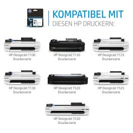 HP DesignJet T120/T520 Cartucho Cian Nº711 (Pack 3)