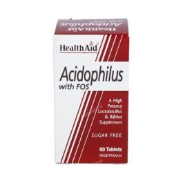 HEALTH AID Acidophilus Mega Potency: Lactobacilos, Bifidobacterias y FOS para Flora Intestinal y Digestión - 60 Comprimidos Precio: 16.6899997. SKU: B1FFV2WG9D