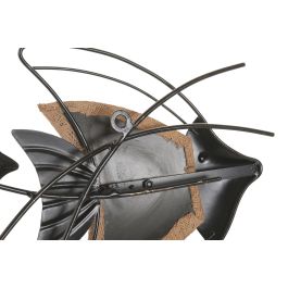 DKD Home Decor Decoración Pared Mediterraneo Azul Turquesa Metal Peces 4.5 x 45 x 90 cm (2 Unidades)