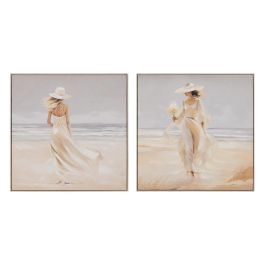 Cuadro Pintura Mujer-Playa 2/M Lienzo 80 X 3,50 X 80 cm Precio: 123.0086. SKU: B137V427F3