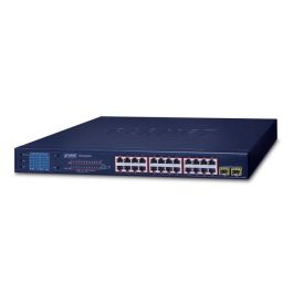 Planet GSW-2620VHP Switch Gigabit PoE+ 24 Puertos 10/100/1000T 802.3at (30W/Puerto) 300W con 2 SFP y Monitor LCD Precio: 306.49999985. SKU: B1A84PKAJT
