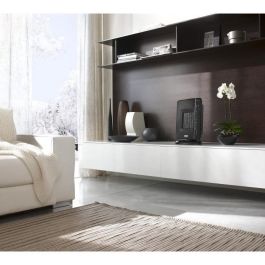 DeLonghi DCH7032 Calentador Ventilador Cerámico 2200W Móvil Oscilante Silencioso 3 Niveles Potencia Termostato Ajustable Protección Antihielo