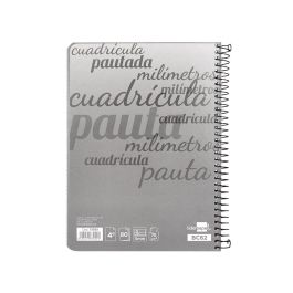 Cuaderno Espiral Liderpapel Cuarto Pautaguia Tapa Dura 80H75 gr Cuadro Pautado 5 mm Con Margen 6 unidades