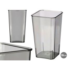 Giftdecor Jarrón Cuadrado Acrílico Gris - 19x19x37.2 cm (12 Unidades) Precio: 79.49999959. SKU: B19KB7ZRVY