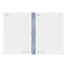 Finocam Agenda Anual Year Espiral E40-210x297 mm 1Dp Azul 2025