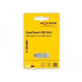 DeLOCK USB 3.2 Gen 1 Tipo-C + Tipo-A Memoria USB 16GB - Carcasa Metálica