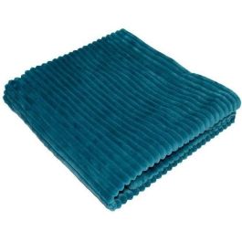 Manta boudoir - DOMIVA - Pavo real - 75 x 100 cm - Pana, suave y cálida Precio: 24.58999994. SKU: B17Q3JAF2L
