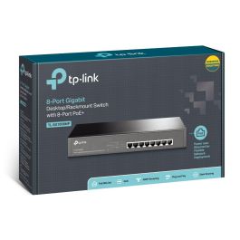 TP-Link Switch 8 Puertos Gigabit PoE+ TL-SG1008MP Escritorio/Rack 153W