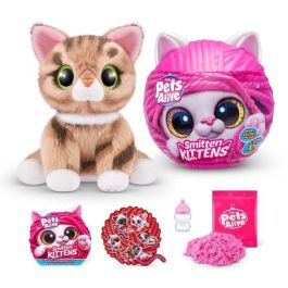 Zuru ZUR1721449787413 Peluches Interactivos Smitten Kittens S1 - 8 gatitos coleccionables con sonidos y biberón