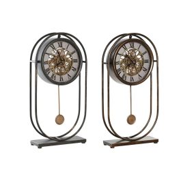 Reloj Sobremesa Vintage DKD Home Decor Dorado Negro 10 x 58 x 30 cm (2 Unidades) Precio: 138.95000031. SKU: B1GHER85NR