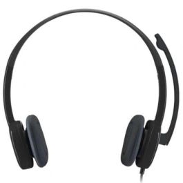 Logitech H151 Auriculares Estéreo con Micrófono con Cancelación de Ruido, Controles en Línea, Diadema Ajustable y Compatibilidad Multiplataforma
