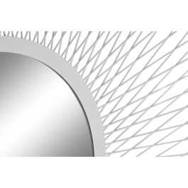 DKD Home Decor Espejo Metal Blanco 90 x 90 x 2 cm