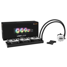 be quiet! LIGHT LOOP 360mm Refrigeración Líquida AIO, 3 Ventiladores 120mm ARGB, Negro, 105.1 m³/h Flujo de Aire, PWM, Compatible con LGA1700/AM5