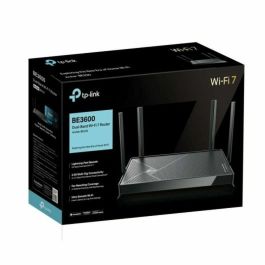 TP-Link Archer BE3600 Router Inalámbrico Wi-Fi 7 Doble Banda 2.5 Gigabit Ethernet Negro con Puerto USB