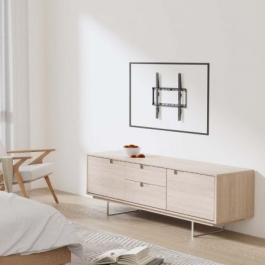 Aisens WT75F-389 Soporte Pared Eco Ultra Delgado para Monitores y TV 32-75" hasta 45kg Negro VESA 400x400mm
