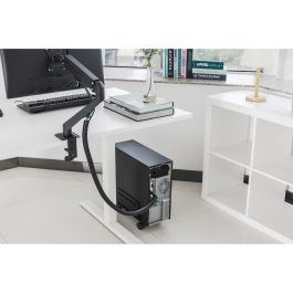 Digitus Manguera en espiral flexible para cables, PET, 5m, negra, con pasacables para escritorio/pared