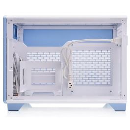 Thermaltake TR100 Mini Tower Caja PC Azul, Soporte Fuentes SFX, Radiadores 120/240mm, Ventiladores 120/140mm, Bahías 2.5"