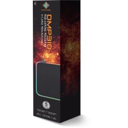 Deltaco Gaming DMP310 RGB Alfombrilla Gaming 900x360mm Negra con Retroiluminación LED