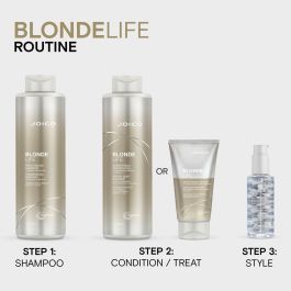 Joico Acondicionador brillo BLONDE LIFE brightening conditioner para cabello rubio, teñido o decolorado 1000 ml