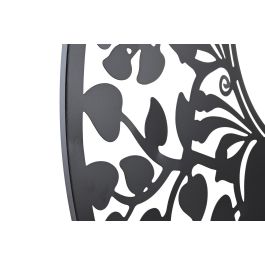 DKD Home Decor Decoración Pared Oriental Buda Negro Blanco Metal 100 x 100 cm (2 Unidades)