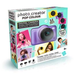Canal Toys CTCLK041 Cámara Digital Morada Estilo Pop para Crear Fotos con Tarjeta SD de 32GB Incluida Canal Toys CTCLK041 Cámara Digital Morada Estilo Pop para Crear Fotos con Tarjeta SD de 32GB Incluida