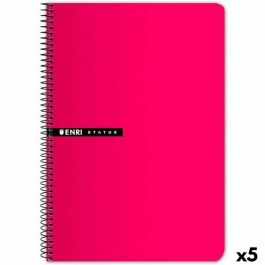 Cuaderno ENRI Cuadriculado Rojo Din A4 (5 Unidades) Cuaderno ENRI Cuadriculado Rojo Din A4 (5 Unidades)