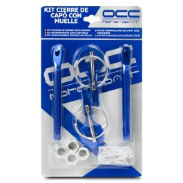 Occ Motorsport OCCRC002 Kit Cierres de Seguridad para Capot de Competición Rally Azul Acero Inoxidable con Muelles Occ Motorsport OCCRC002 Kit Cierres de Seguridad para Capot de Competición Rally Azul Acero Inoxidable con Muelles