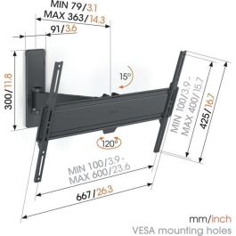 Vogel's VOG1724738434934 Soporte de pared para TV TVM 1623 Full-Motion Large, 1 brazo, 40-77 pulgadas