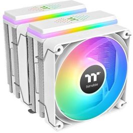 Thermaltake ASTRIA 600 ARGB Air Cooler para CPU, 12cm, 500-1800 RPM, Multi LED, Bajo Ruido 26.8dB, Blanco