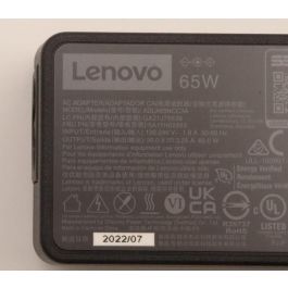 Lenovo Adaptador de Corriente Redondo, 65W, 3P, Negro