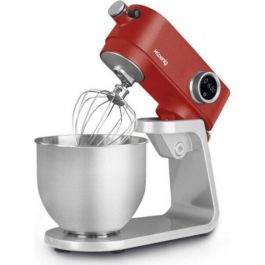 Hkoenig KM124 Procesador de Alimentos 5L 8 Velocidades – Rojo Mate y Plata