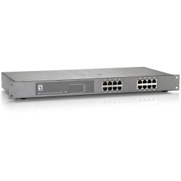 Level One FEP-1612W150 Switch de Red 16 Puertos Fast Ethernet con 16 Puertos PoE+ 150W para Racks de 19"
