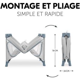 Hauck HAU1731647197993 Cuna de viaje Dream N Play Plus 60 x 120 cm. Desde el nacimiento, plegable, Menta polvorienta