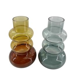 DKD Home Decor Jarron Moderno Marron Verde Cristal 17.5 x 30 x 17.5 cm (4 Unidades) Precio: 65.49999951. SKU: B1AZSQHARS