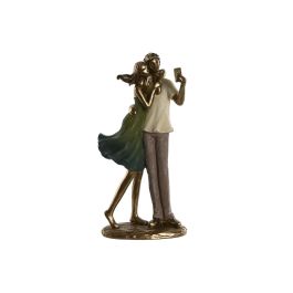 Figura Moderno DKD Home Decor Verde Dorado 8.5 x 25.5 x 12 cm