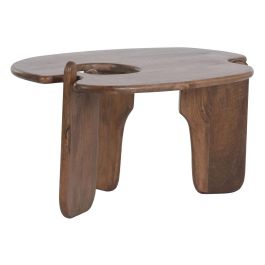 DKD Home Decor Mesa Centro Urban Organdic Marrón de Madera de Mango 90x60x45cm Desmontable