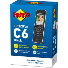AVM FRITZ! Fon C6, Teléfono inalámbrico DECT, negro